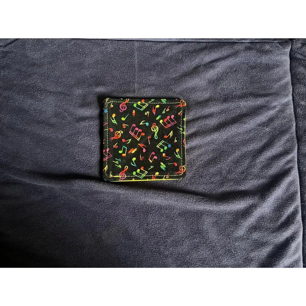 NWOT Large Book Sleeve & Corner Bookmark, Dual Pockets